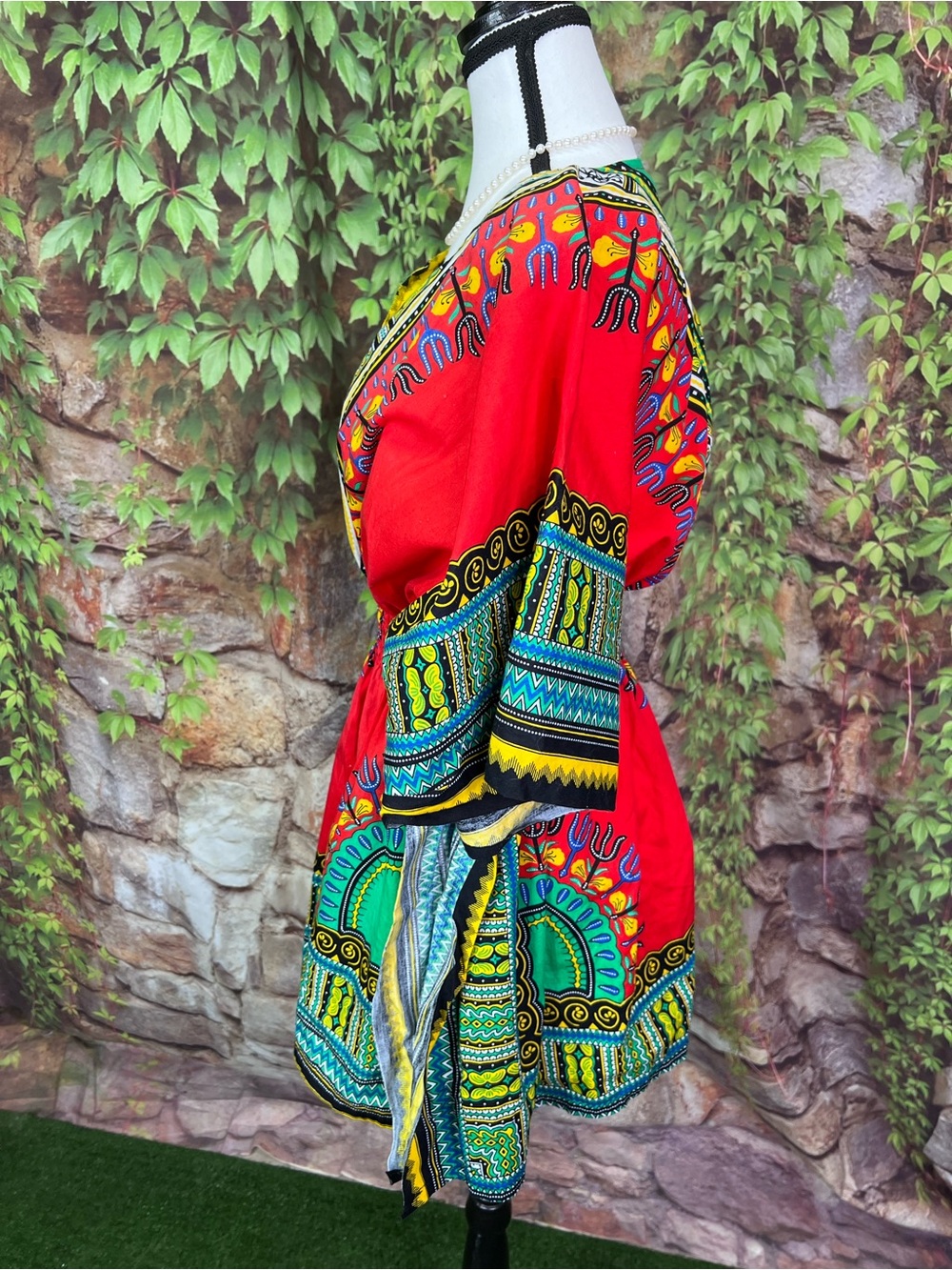 VINTAGE MAMA & PAPA Minidress/Dashiki, One Size - Picture 4 of 9